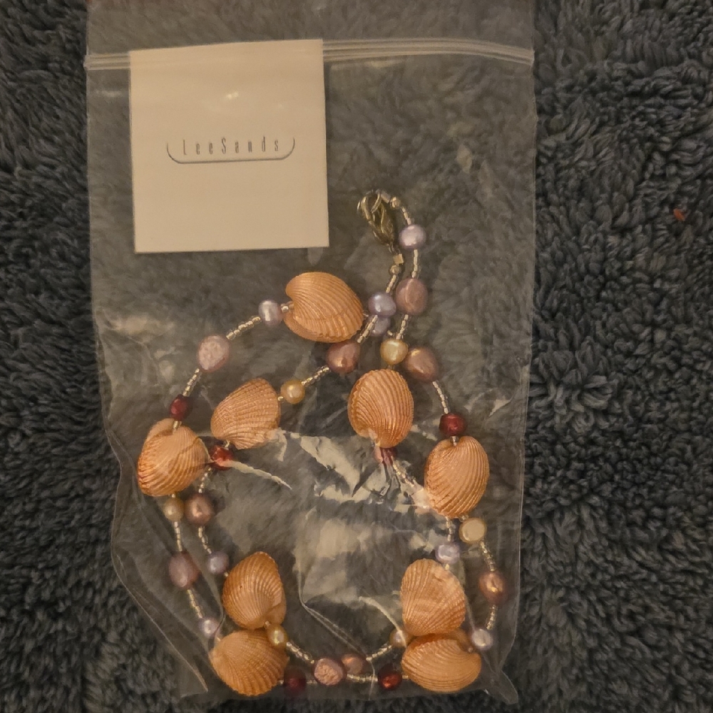 Lee Sands Shell and Bead Necklace